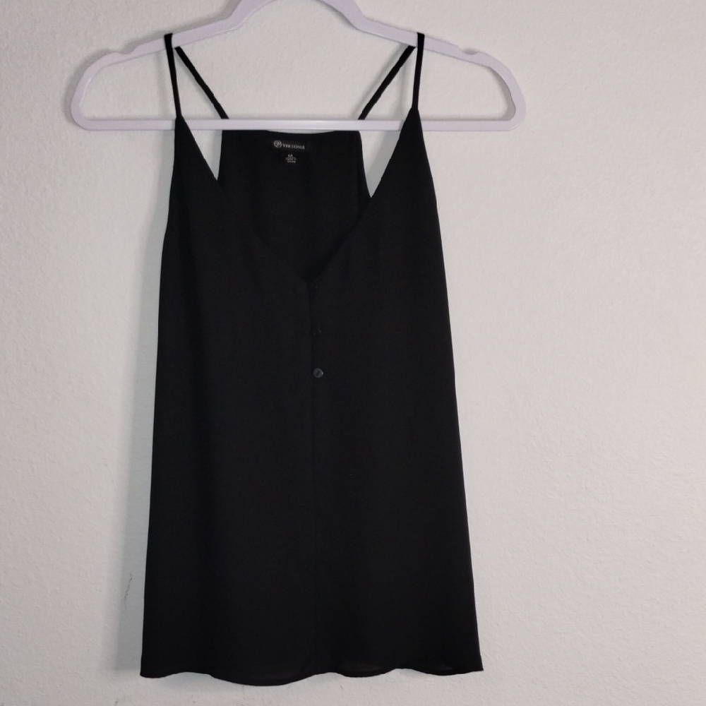Versona Black Camisole Top with Straps
